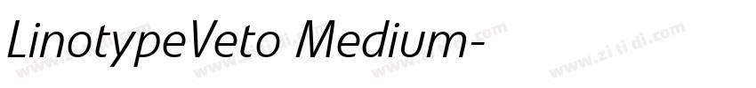 LinotypeVeto Medium字体转换